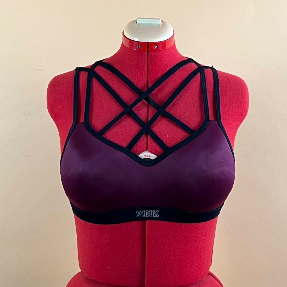 Pink Victoria's Secret Ultimate Sport Bra, Medium, Maroon